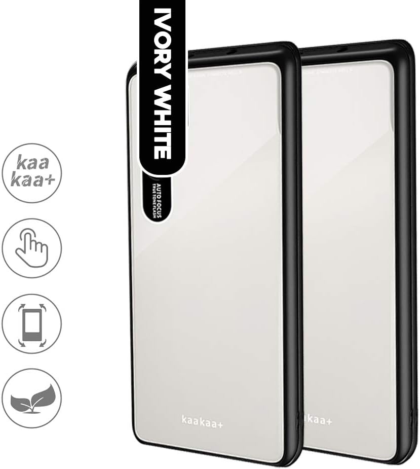 POBIN for OnePlus 7T Pro Case,[Ultra Thin] Hybrid Hard PC + Crystal Plexiglass Back And Flexible TPU Bumper [Anti-Yellowing] waterproof Case for OnePlus 7T Pro-White