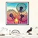 Winnereco DIY Diamond Painting Kit, Full Drill Square 5D DIY Diamond Painting Dandelion Embroidery Decor (#A)