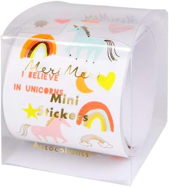 Meri Meri Mini Unicorn Stickers (Pack of 450), Gold