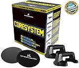 Crossactiv Coresystem - 2 Push up Bars PLUS 2 Core Sliders. FREE Exercise Ebook! Gliding Discs and Push up Stands create an ultimate core workout at home or gym! A total core training pack!