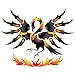 Phoenix Stencil - (size 8.5”w x 7”h) Reusable Wall Stencils for Painting - Best Quality Dragon Wall Art Decor Ideas - Use on Walls, Floors, Fabrics, Glass, Wood, Terracotta, and More…