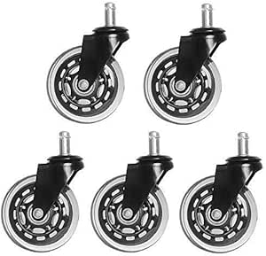 Silla de ruedas de oficina giratoria de la rueda de ricino Ruedas de 3