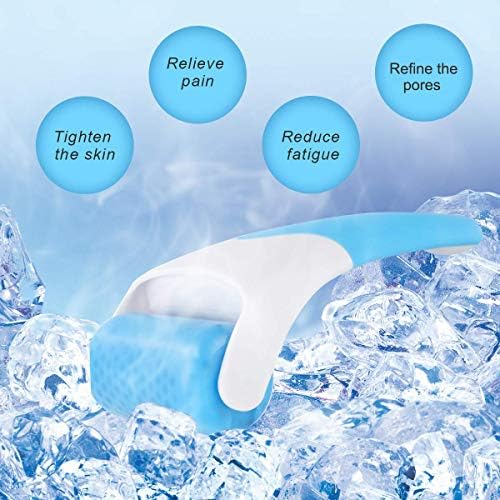 Ice Roller for Face & Eye Can Prevent Wrinkles, Improve Dry Skin, Shrink Pores, Relieve Pain, and Eliminate Edema. Professional Ice Roller, Skincare Ice Roller, Ice Roller Massage. (Blue)