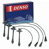 DENSO Spark Plug Wire Set Compatible with Toyota Camry 2.2L L4 1997-2001 | Fixes misfire, rough idle and surge from cracked plug wires; complete wire set; clears P0300. OE replacement.