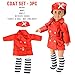 Sakiyr American Girl Doll Clothes Accessories Set - 6 Pack Complete Outfits Include Stewardess, Doctor, Soccer, Taekwondo, School Uniforms for 18