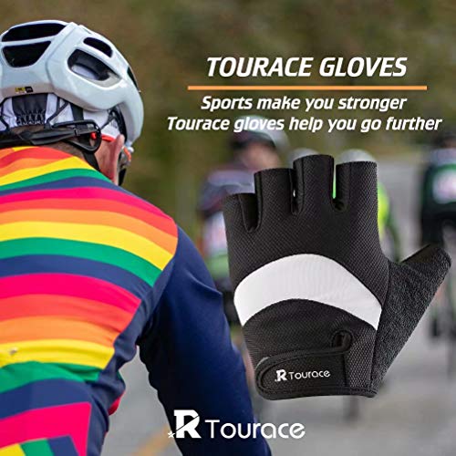 Cycling Gloves Half Finger Men Women Bike Bicycle Gloves Shock-Absorbing Gel Pad Anti-Slip Breathable Mountain Road Riding Gloves - Thumbnail 5