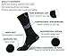 Well Knitting Diabetic Socks for Men & Women, Coolmax Medical Circulation Crew Mid Calf Socks with Seamless Toe, Non-Binding Top, and Padded Sole, 4 Pairs (Black,L)