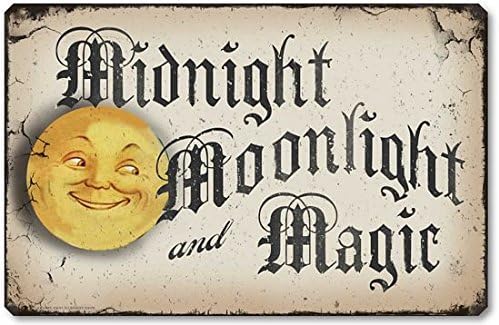 Fairy Freckles StudiosItem 10013 Vintage Style Halloween Moonlight Plaque