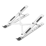 weourwe Laptop Stand for DeskErgonomic Portable AdjustableUltra-ThinVentilated Cooling ,Notebook Mount Computer Stand for 10-16 inch ABS+Silicone for 10-16 inch MacBook