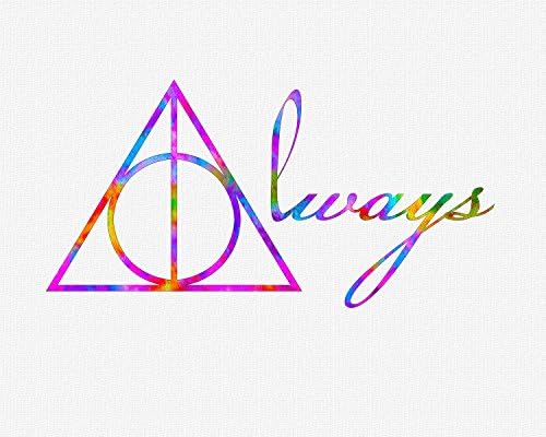 8.5x11 Always Print. Great gift item for Harry Potter fans! Vibrant