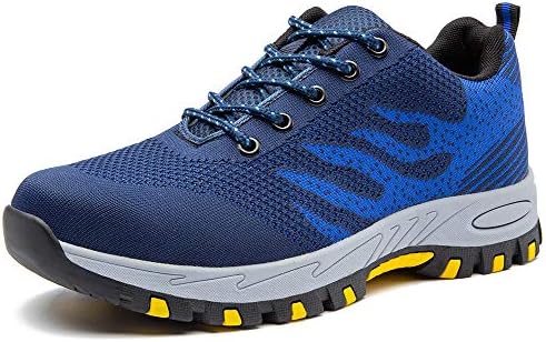 ODOUK Work Shoes Steel Toe Safety Sneakers for Men Women Outdoor Hiking Trekking Trail Shoe