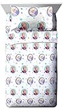 Jay Franco Disney Frozen Swirl Full Sheet Set - Super Soft and Cozy Kid’s Bedding Features Anna & Elsa - Fade Resistant Polyester Microfiber Sheets (Official Disney Product)