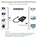 CableDeconn Multi-Function Mini Displayport (Thunderbolt Port Compatible) to HDMI DVI VGA Cable Adapter Converter Male to Female 3-in-1
