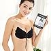 Holisouse Strapless Bra Push up Sticky Backless Self Adhesive Invisible Bras for Women with All Sizes Available,Black,E