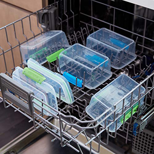 Sistema 20Piece Food Storage Containers with Lids and Salad Dressing