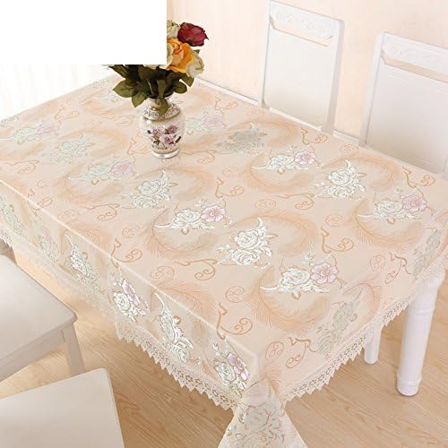 European High-grade Gold Thread Jacquard Water Soluble Lace Table Cloth,Table Cloth Table Cloth And Lace Cover The Fridge-D 100x160cm(39x63inch)