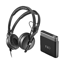 Sennheiser HD 25 Monitor Headphones + FiiO A1 Portable Headphone Amp (Black)
