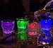 Perfect Pregame LED Light Up Drinking Glasses - 4 Pack Light Up Cups - 4 Mode Solid Color LED Cups - 4 Pack Light Up Drinking Glasses