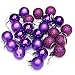 Genuisbaby 24pcs Christmas Balls Ornament Shatterproof Pendants for Holiday Xmas Garden Decorations (Purple)