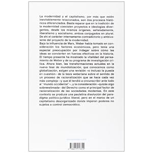 Modernidad y Capitalismo: Max Weber y los dilemas de la Teoría Política y Jurídica