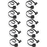 bbfly-A9 OBD II OBD2 16 Pin Splitter Extension 1x Male and 2X Female Extension Cable Adapter (2FT/60CM) (10 Pack)