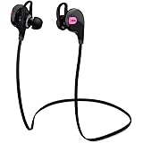 Mpow Swift Bluetooth 4.0 Wireless Stereo Sweatproof Jogger, Running, Sport Headphones Earbuds Earphone with AptX,Mic Hands-free Calling-Pink