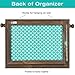 EXCELLO GLOBAL PRODUCTS Rustic Wall Mounted Jewelry Organizer: Shabby Chic Jewelry Box Alternative with 5 INTERCHANGABLE Background Options/Bracelet Organizer/Necklace Holder/Earring Organizer