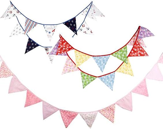 Amazon ガーランド 3 6m パーティー 棉製 コットン100 ハロウィン Halloween 飾り 文化祭 クリスマス ハロウィンパーティー 吊るす飾り 子供部屋 お祝い 誕生日 結婚式ガーランド 水洗う可能 再利用可能 三角旗 デコレーション フラッグ 12枚 Abc３セット