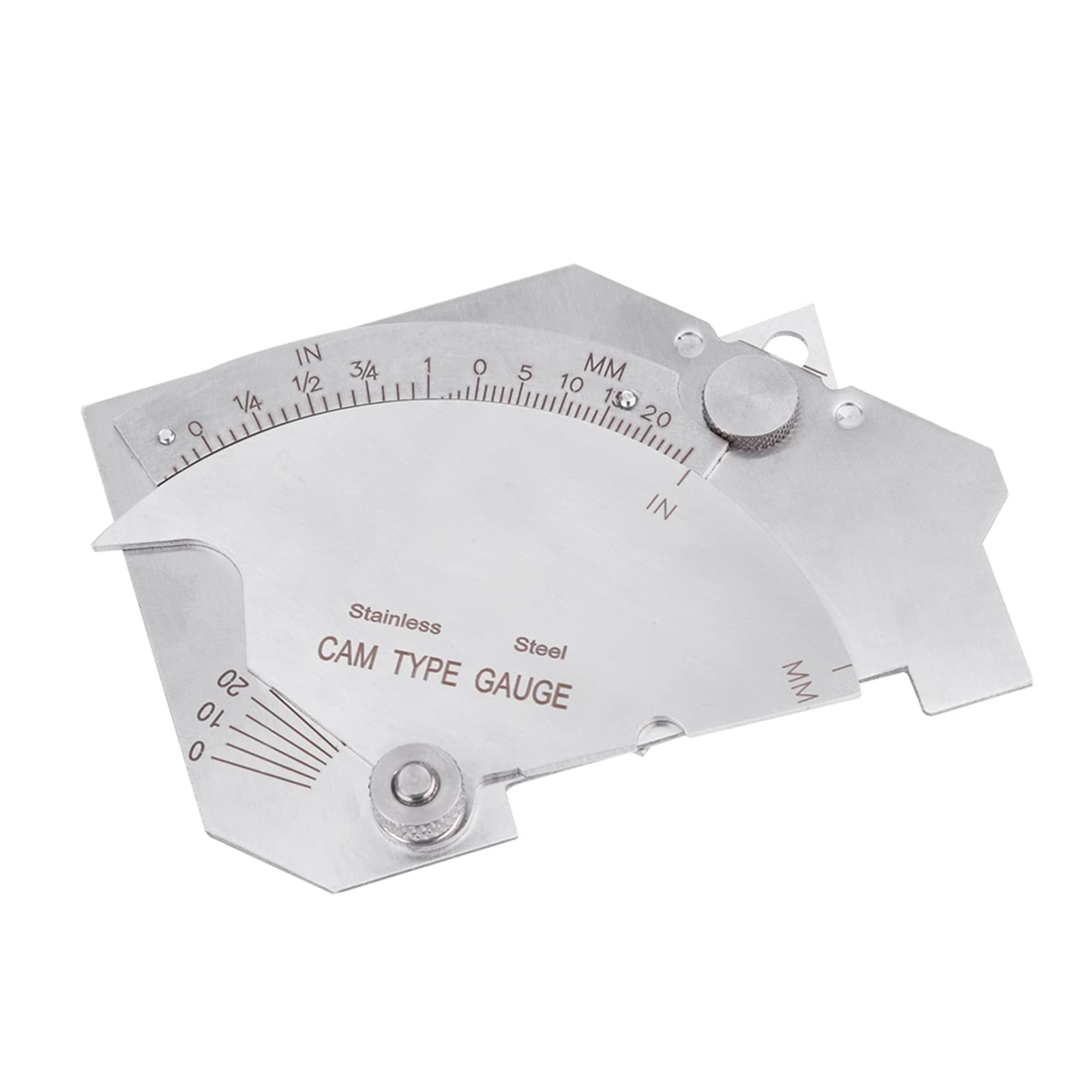 ZAWELIYO Bridge Cam Welding Gauge, MG 8 Adjustable Fillet Weld Gauge Stainless Steel Weld Gage Welding Inspection Kit
