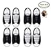 Pack of 4 No Tie Elastic Shoelaces For Adults, Konsait Lazy No-Tie Silicone Elastic Shoe Laces Running Shoelaces Athletic Shoe laces 16pc/pair, 2 pair Black + 2 pair White