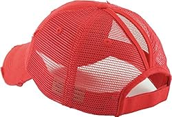 PONY-002M RED Ponytail Messy High Bun Adjustable