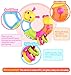 Coolecool Lovely Worm Rattle Toys Baby Toys 6 to 12 Months with Rotary Head, Holding Rings, Colorful Beads, Small Mirror and Twisting Game (Multicolored)