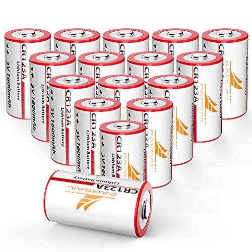 CR123A Lithium Batteries, FARSAIL 16 Pack 1600mAh Non-Rechargeable 3V Lithium CR123A Battery for Digital Cameras, Ring Alarm System, CR123A Flashlights, Smoke Detector, Medical Equipment - Thumbnail 6