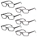 GAMMA RAY READERS 6 Pairs Men and Women Readers with Sun Readers Flexible Spring Hinge Unisex Reading Glasses
