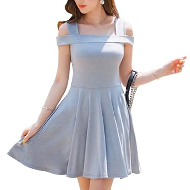 Amazon Megumi 韓国 オルチャン ファッション 夏 膝丈 ワンピース