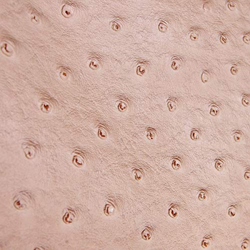 Humble Chic Vegan Leather Faux Ostrich Wristlet - Textured Dot Convertible Wallet Crossbody Bag Clutch Purse with Shoulder Strap, Tan Ostrich, Nude, Beige