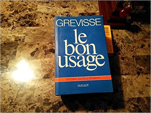 le bon usage de maurice grevisse pdf