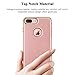 LOHASIC for iPhone 8 Plus Case, Premium Texture Leather Ultra Slim Excellent Grip Soft Case Compatible with iPhone 8 Plus - [Rose Gold]