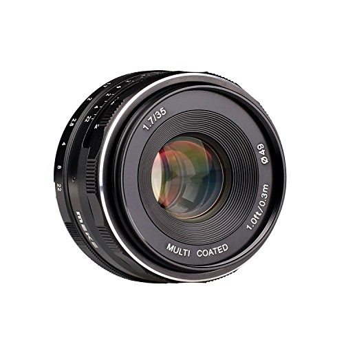 Meike Objectif APS-C focus manuel à grande ouverture 35 mm f/1.7 Pour appareil photo sans miroir ...Fuji