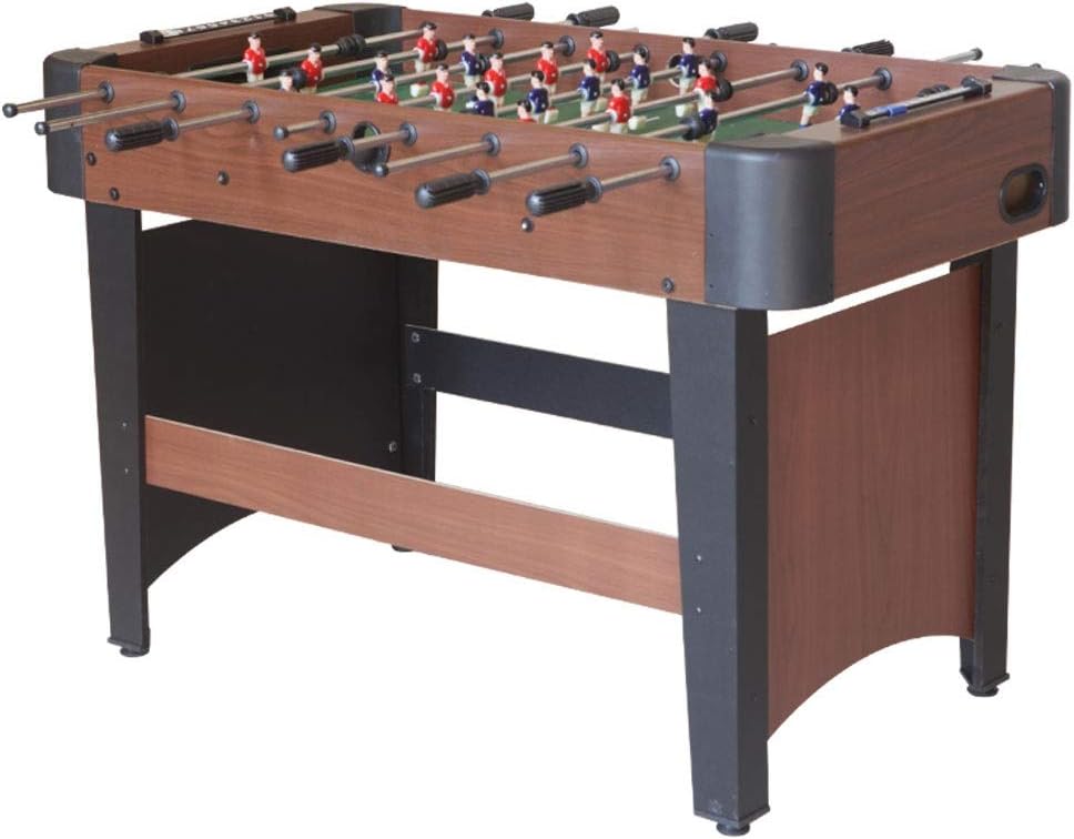 Sports 4ft Free Standing Football Table, Indoor Fussball Soccer Game, Smart Pine Laminate Finish, Kids Family Games Room Fun