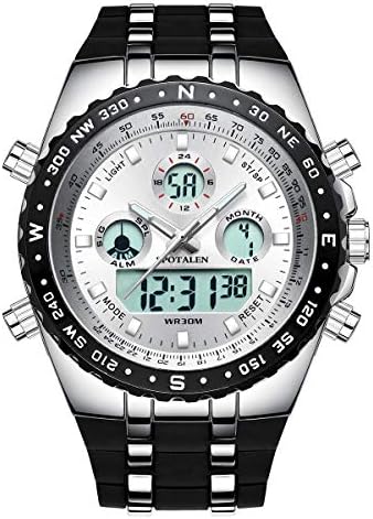 Menโs Casual Watch Business Sport Waterproof Analogue Quartz Wrist Watches for Man Chronograph Backlight and Date Display