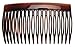 France Luxe 18 Tooth French Side Comb Pair - Tortoise