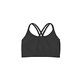 Kurve Girl’s Seamless Strappy Back Stretchy Crop Undershirt Bra, Made in USA