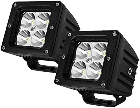 20W Cube Lights, Offroadinglight 3.2 inch Led Cube Lights Universal Fitment Light Pods Off road Spot Lights Driving Lights With Mounting Brackets In Pair (Spot Beam, Black)