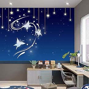 Wall Murals for Bedroom Beautiful Dream World Abstract Removable Wallpaper Peel and Stick Wall Stickers - 66x96 inches