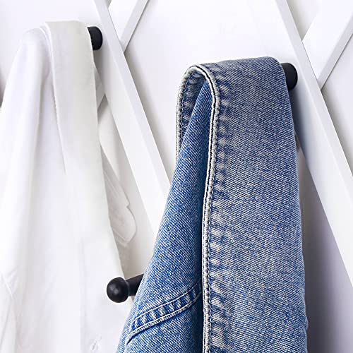 Dseap Accordian Wall Hanger 16” High Wooden Wall Expandable Coat Rack