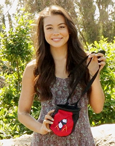 AMC(TM Climbing Panda Compact Chalk Bag with Belt, 337_Red - Thumbnail 7