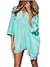 Walant Womens Solid Oversized Beach Cover Up Swimsuit Bathing Suit Beach Dress,Green,One Size