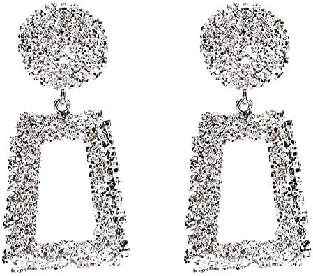 Women's Vintage Earrings Geometric Shape Earring Large Trapezoidal Earrings