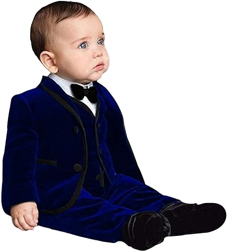 Blazer Outfit Baby Boy Blue Velvet Blazer 2T Tuxedo For Toddler